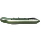 Надувная 2-местная ПВХ лодка Аква 2900 СКК (зеленая)