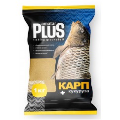Прикормка Amatar Plus Карп Кукуруза (светлая) 1кг