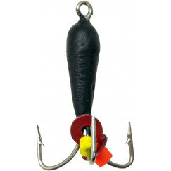 Мормышка вольфрамовая "Чёртик" классический с ушком 3.0 мм (черный)