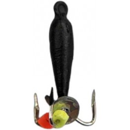 Мормышка вольфрамовая "Чёртик" классический с ушком 2.5 мм (черный)