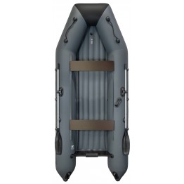 Надувная 4-местная ПВХ лодка Барс 3600 НДНД (графит/черный)