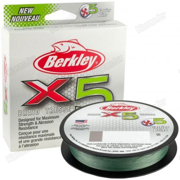 Леска плетёная Berkley x5 Low-Vis Green 150 м