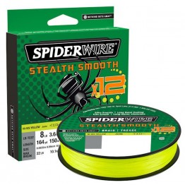 Леска плетёная SpiderWire Stealth Smooth x12 150 м (желтая)