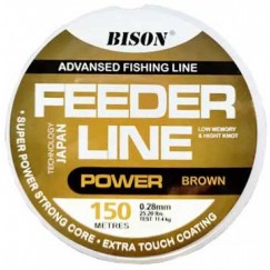 Леска монофильная Bison Feeder Line Power Brown 150 м