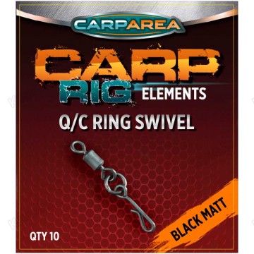 Вертлюги c быстросъёмом и кольцом CarpArea Q/C Ring Swivel (10 шт.)