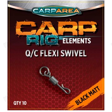 Вертлюги с быстросъёмом на кольце CarpArea Q/C Flexi Swivel (10 шт.)