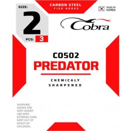 Крючки офсетные Cobra Predator CO502-K***