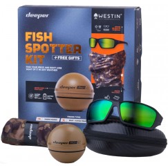 Подарочный набор Deeper Fish Spotter Kit (эхолот Deeper CHIRP+ 2, очки и бафф)
