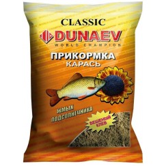 Прикормка Dunaev Classic Карась Жмых Подсолнечника (коричневый) 0.9 кг