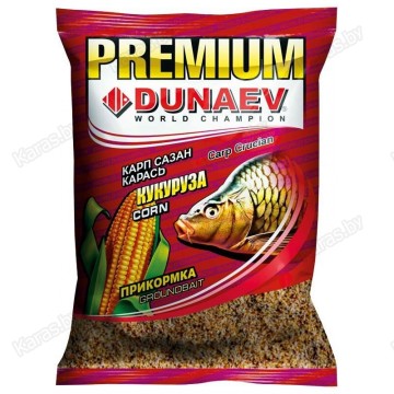 Прикормка Dunaev Premium Карп-Сазан Кукуруза (коричневая) 1кг