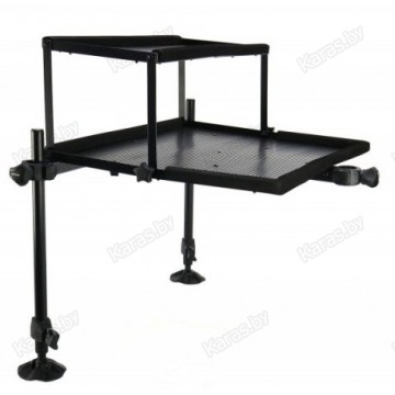 Стол навесной алюминиевый Elegance Feeder Pro двухярусный 67х50/63х26см