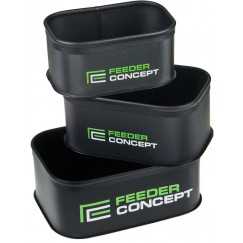 Набор емкостей для прикормки и насадки Feeder Concept EVA 3 шт (набор 270х170х100 мм)