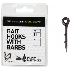 Шипы для бойлов/приманок Feeder Concept Flat Method Bait Hooks with Barbs