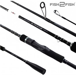 Спиннинг Fish2Fish Activator M, углеволокно, 2.10 м, тест: 7-28 г, 114 г