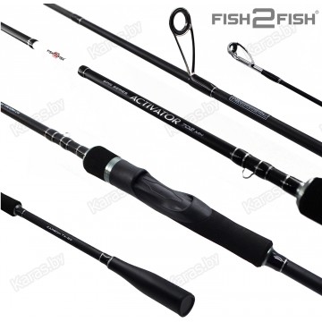 Спиннинг Fish2Fish Activator MH, углеволокно, 2.40 м, тест: 10-35 г, 140 г