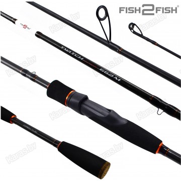 Спиннинг Fish2Fish Twitch Line M, углеволокно, 2.10 м, тест: 7-35 г, 128 г