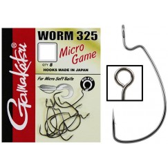 Крючки офсетные Gamakatsu Worm 325 Micro Game