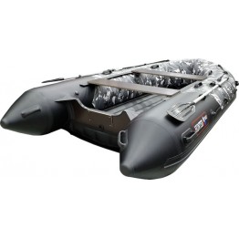 Надувная 4-х местная ПВХ лодка Hunter 350 ПРО КМФ (НДНД)
