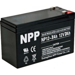 Аккумулятор свинцово-кислотный NPP NP12-7Ah 12V, 7Ah