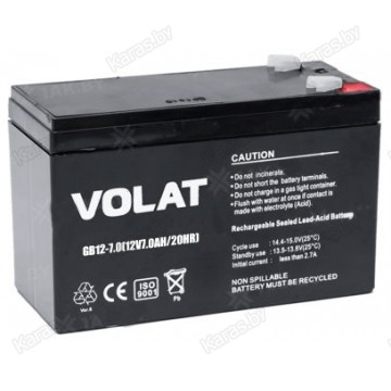 Аккумулятор свинцово-кислотный Volat GB12-7 12V, 7Ah