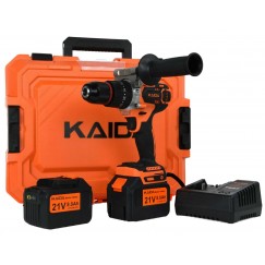 Шуруповерт-электробур Kaida 120 Нм, 21V, 2х8Ah
