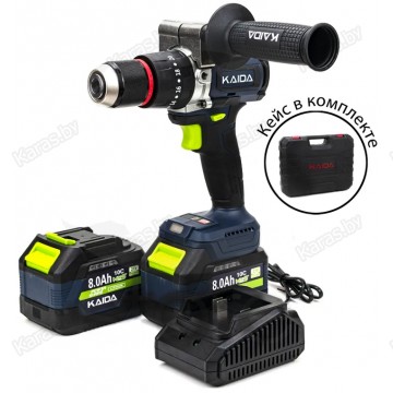 Шуруповерт-электробур Kaida BID-2 130 Нм, 21V, 2х8Ah