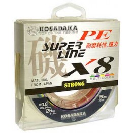 Леска плетёная Kosadaka Super PE X8 150 м