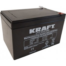 Аккумулятор для эхолота Kraft 12V, 12Ah