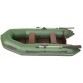Надувная 2-ух местная ПВХ лодка Лоцман Стандарт M-280 ЖС (зеленая)