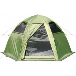 Палатка-шатер автоматическая Лотос 5 Мансарда 2022 + Внутренняя палатка + Пол влагозащитный + Стойки