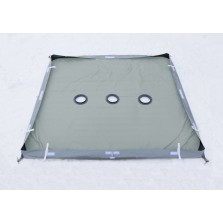 Дно гидро-термоизоляционное Лотос КубоЗонт 4 (260х260) с отверстиями под лунки (в комплекте 3 фланца)