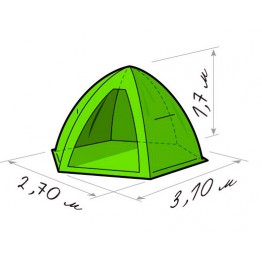 Палатка зимняя Лотос 4 (3.10x2.70x1.70 м)