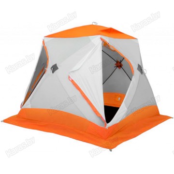 Палатка зимняя Лотос Куб 3 Классик А8 оранжевая (2.10x2.10x1.80 м)