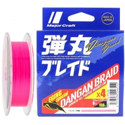 Леска плетёная Major Craft Dangan Braid X4 150 м (розовый)