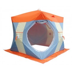 Палатка зимняя Нельма КУБ 2 Люкс двухслойная (2.05x2.05x1.90 м)