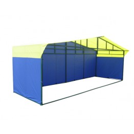 Торговая палатка Митек Домик 6.0x2.0м (квадратная трубка 40х20мм и 20х20мм)