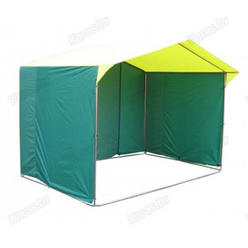 Торговая палатка Митек Домик 2.5x2.0м K (квадратная трубка 20х20мм, ПВХ)