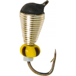Мормышка вольфрамовая "Капля" в серебристой оплетке с ушком 3.0 мм (614D2)