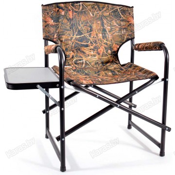 Кресло складное алюминиевое НПО Кедр SuperMax Camo со столиком AKSM-08