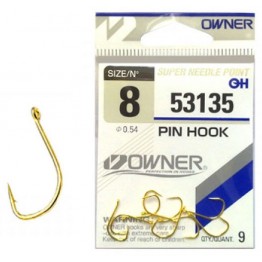 Крючки Owner Pin Hook Gold 53135