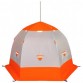 Палатка зимняя Пингвин 3 Люкс дышащая (2.5х2.5х1.65м, бело-оранжевая)