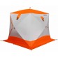 Палатка зимняя Пингвин Призма Премиум Strong двухслойная (2.25х2.15х2.0м, бело-оранжевая)