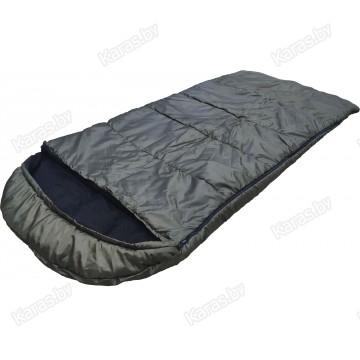 Спальный мешок-одеяло Poseidon Fish 225x95 см с подголовником (-15°С, на флисе, однотонный)
