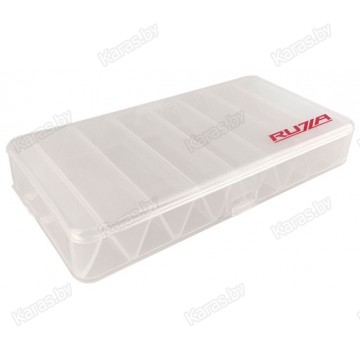 Коробка для приманок двусторонняя Ruzza (210x110x35 мм), горизонтальные V-ячейки