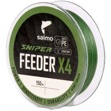 Леска плетёная Salmo Sniper Feeder х4 Braid Army Green 150 м