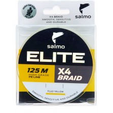 Леска плетёная Salmo Elite X4 Braid Fluo Yellow 125 м
