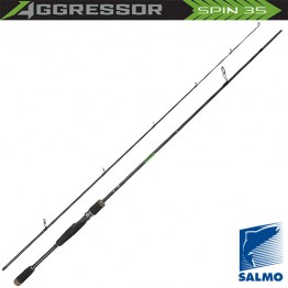 Спиннинг Salmo Aggressor SPIN 35, углеволокно, штекерный, 2,1 м, тест: 10-35 г, 142 г