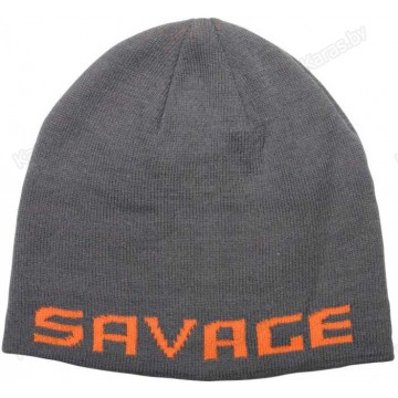 Шапка Savage Gear Logo Beanie Grey/Orange