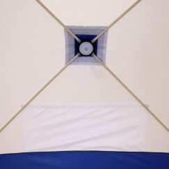 Палатка зимняя Следопыт Куб 3 бело-оливковая (1.8х1.8х2.0 м)