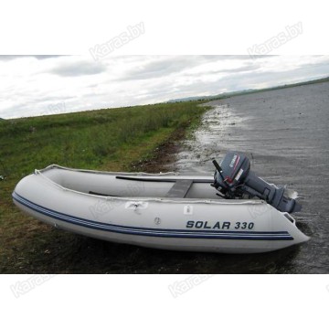Надувная 3-ёх местная ПВХ лодка Солар Максима 330 килевая с транцем